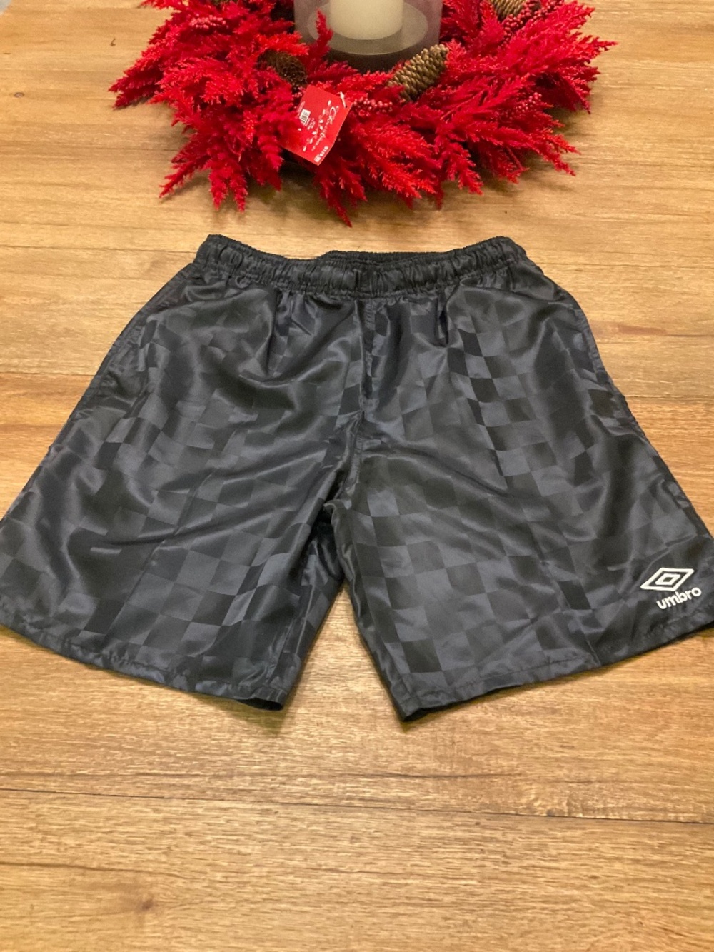 MENS CLASSIC UMBRO CHECKERED SHORT
